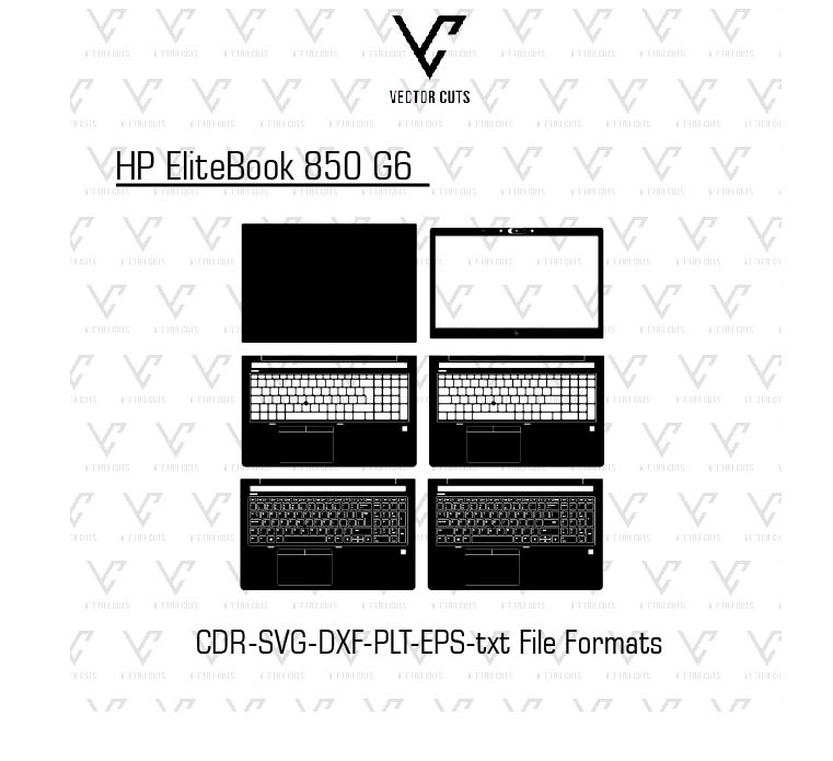 HP EliteBook 850 G6 Laptop Skin Template