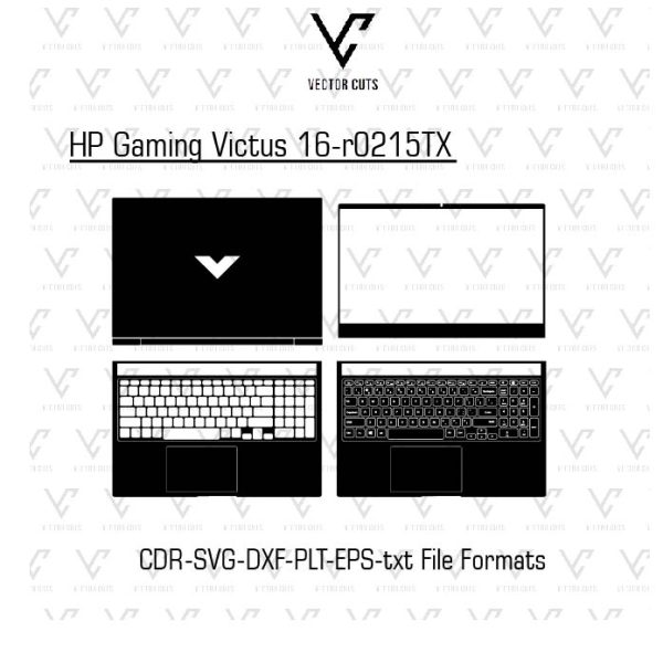 HP Gaming Victus 16-r0215TX Laptop Skin Template
