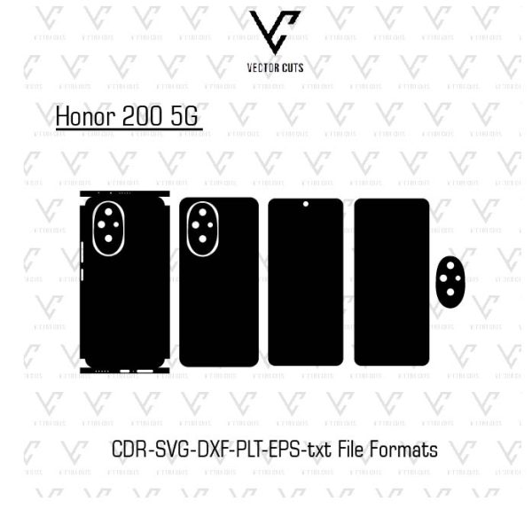 Honor 200 5G Mobile Skin Template