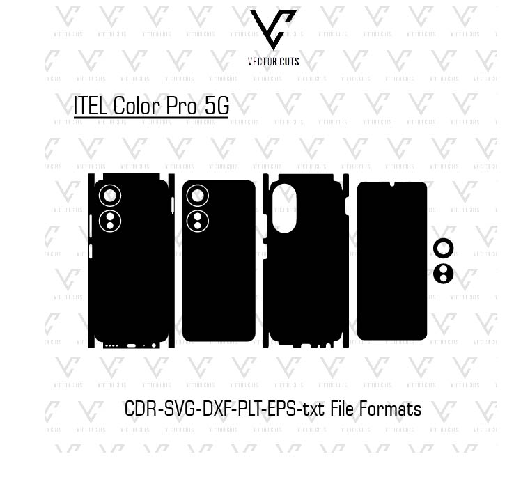 ITEL Color Pro 5G Mobile Skin Template