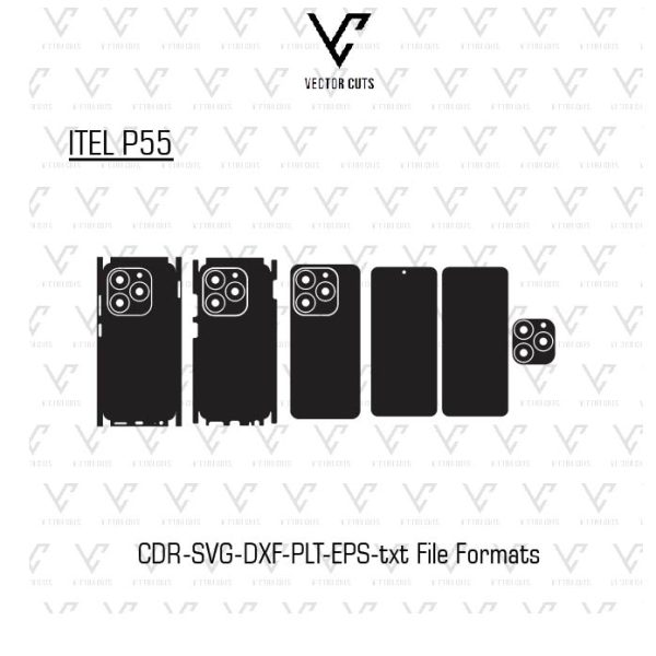 ITEL P55 Mobile Skin Template