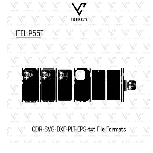 ITEL P55T Mobile Skin Template