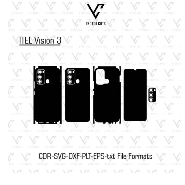 ITEL Vision 3 Mobile Skin Template