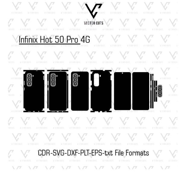 Infinix Hot 50 Pro 4G Mobile Skin Template