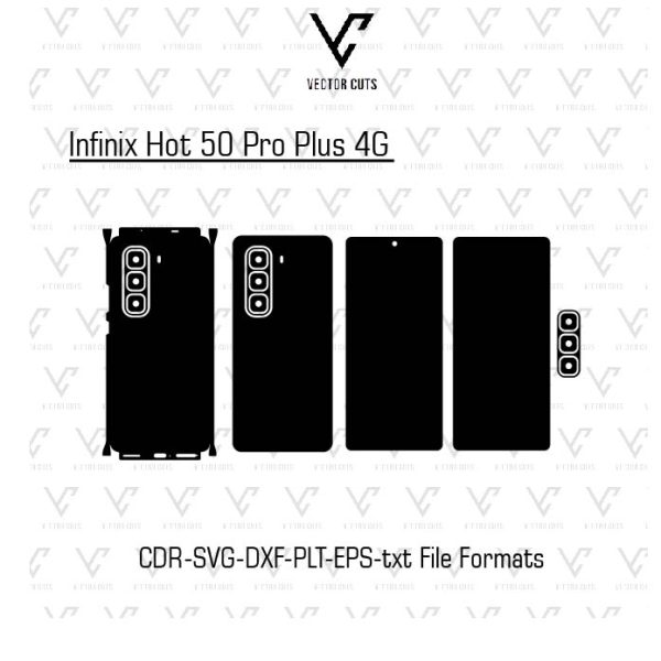 Infinix Hot 50 Pro Plus 4G Mobile Skin Template