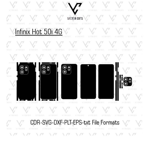 Infinix Hot 50i 4G Mobile Skin Template