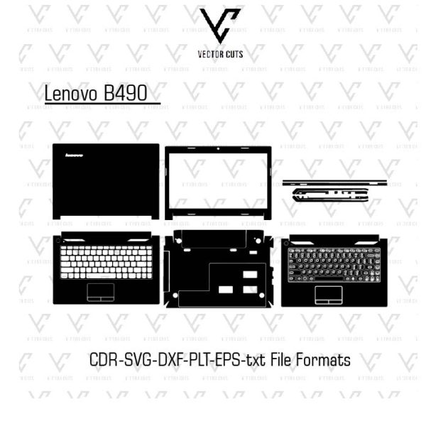 Lenovo B490 Laptop Skin Template