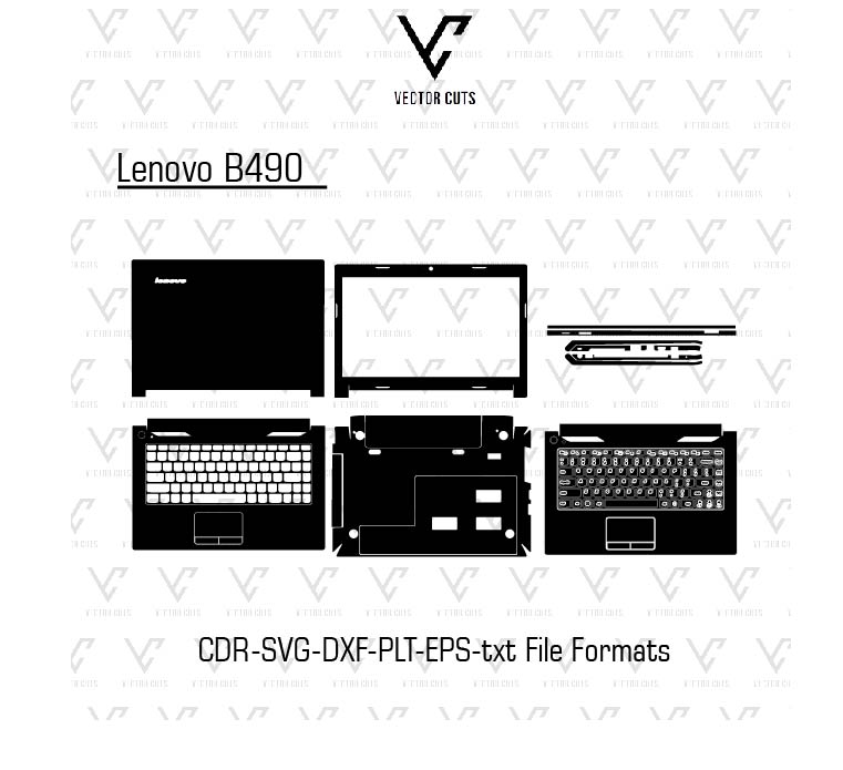 Lenovo B490 Laptop Skin Template