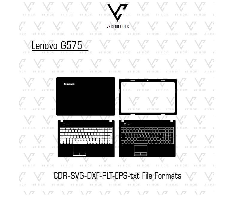Lenovo G575 Laptop Skin Template