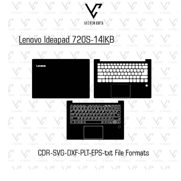 Lenovo Ideapad 720S-14IKB Laptop Skin Template