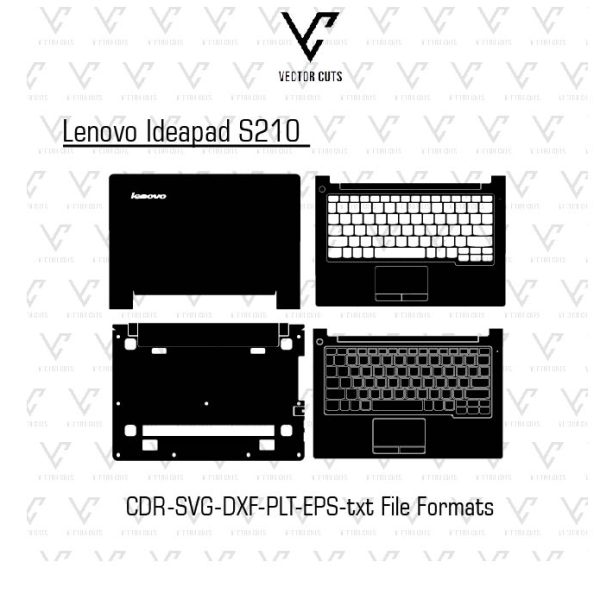 Lenovo Ideapad S210 Laptop Skin Template