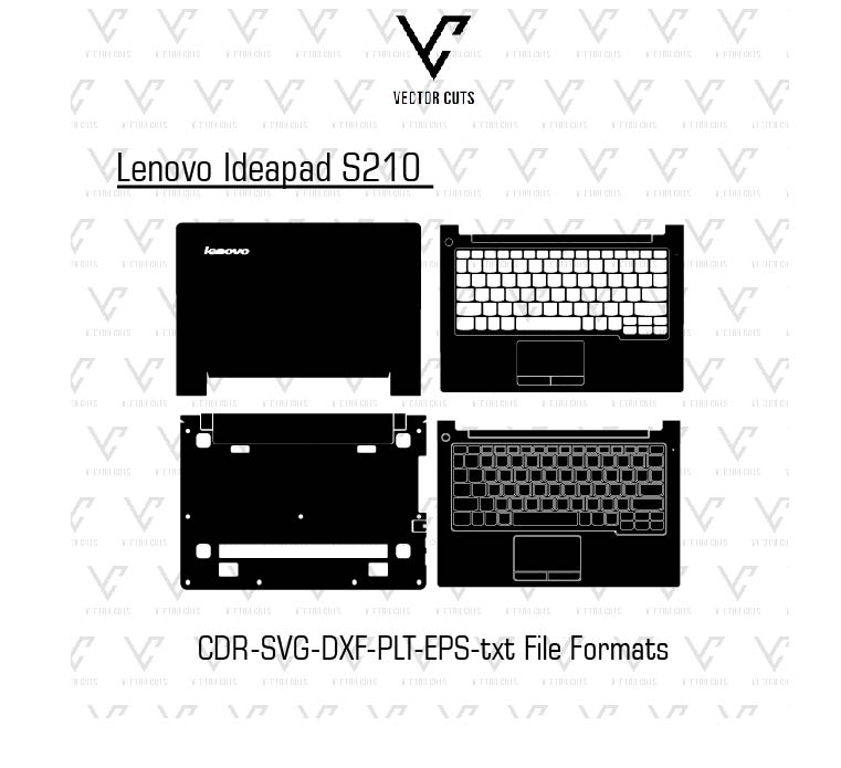Lenovo Ideapad S210 Laptop Skin Template