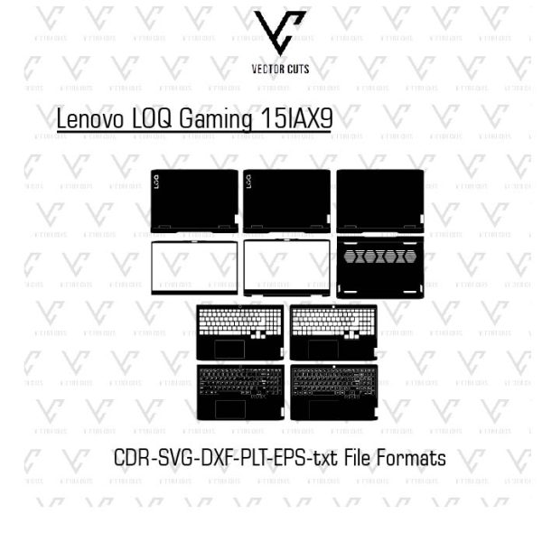 Lenovo LOQ Gaming 15IAX9 Laptop Skin Template