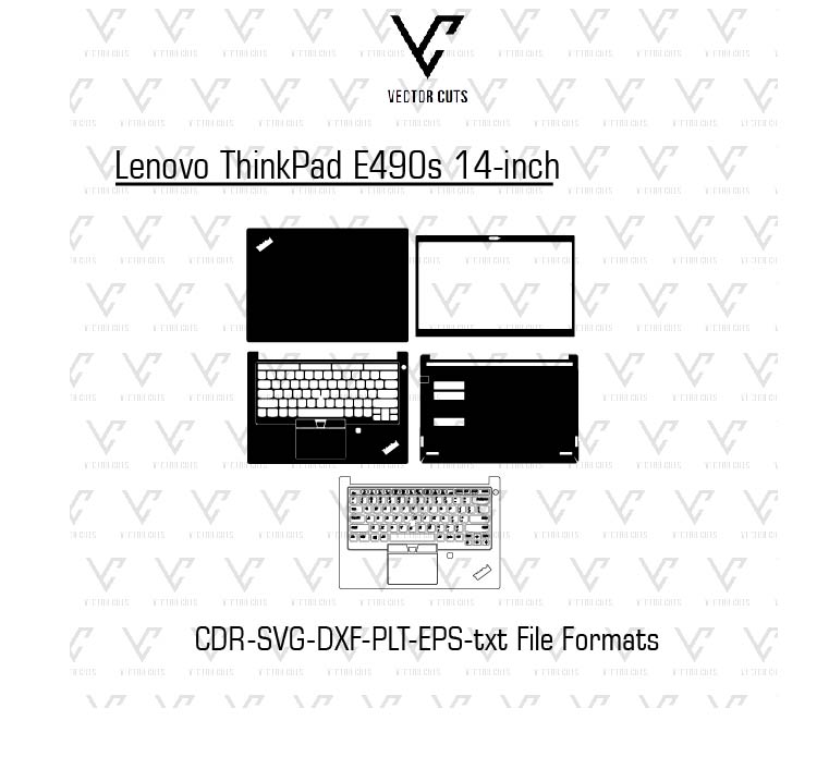 Lenovo ThinkPad E490s 14-inch Laptop Skin Template