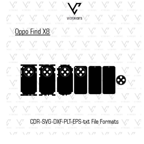 Oppo Find X8 Mobile Skin Template