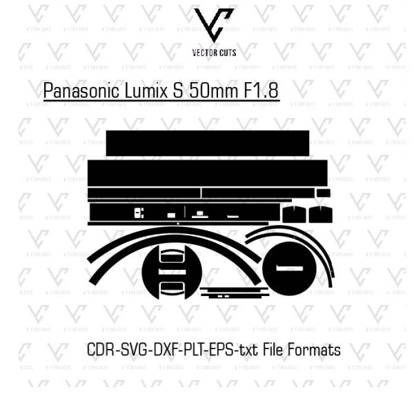Panasonic Lumix S 50mm F1.8 Camera Lens Skin Template