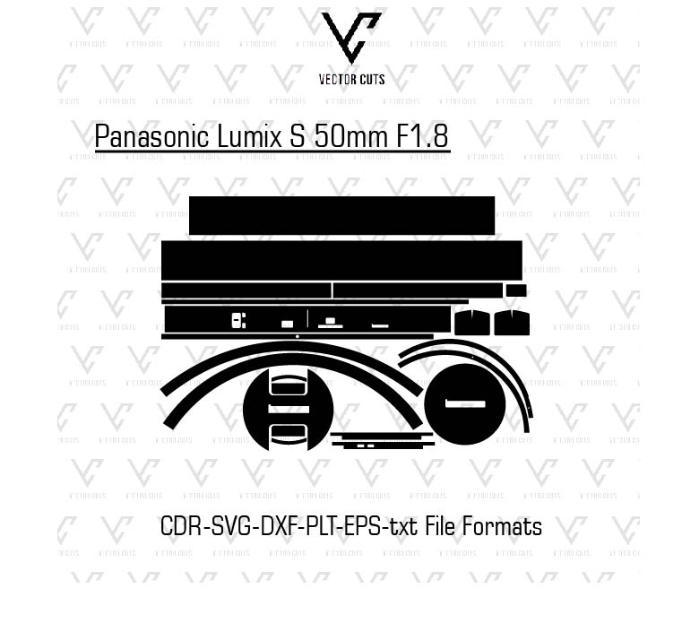 Panasonic Lumix S 50mm F1.8 Camera Lens Skin Template