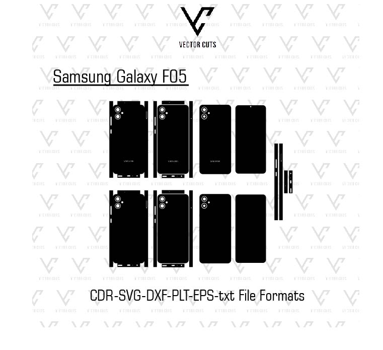 Samsung Galaxy F05 Skin Template