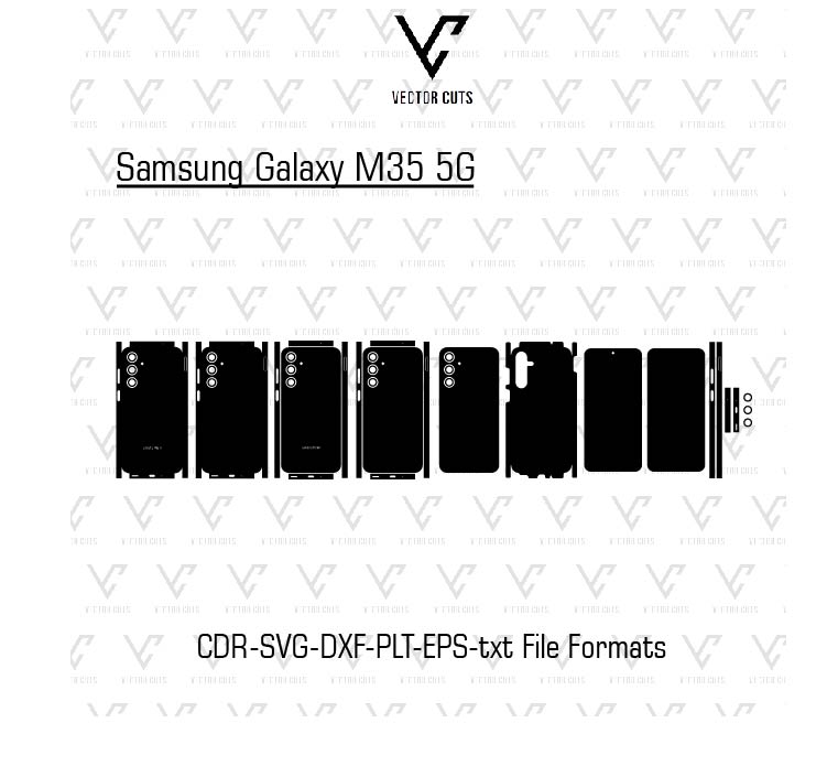 Samsung Galaxy M35 5G Mobile Skin Template