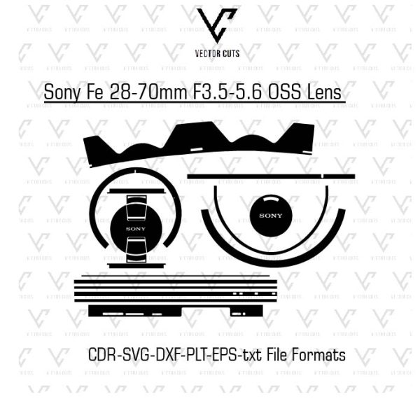 Sony Fe 28-70mm F3.5-5.6 OSS Camera Lens Skin Template