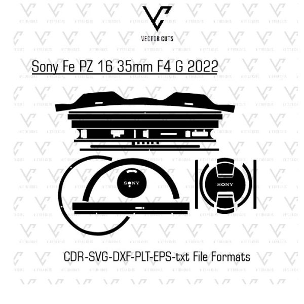 Sony Fe PZ 16 35mm F4 G 2022 Camera Lens Skin Template