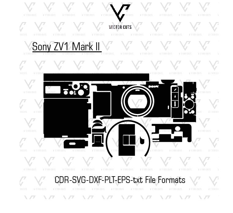 Sony ZV1 Mark II Camera Skin Template