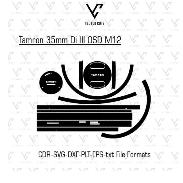 Tamron 35mm Di III OSD M12 Camera Lens Skin Template