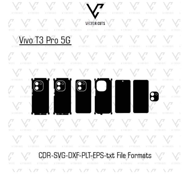Vivo T3 Pro 5G Mobile Skin Template