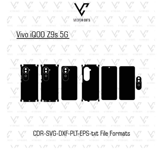 Vivo iQOO Z9s 5G Mobile Skin Template