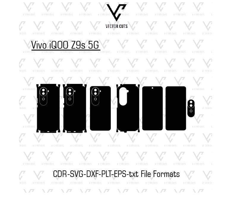 Vivo iQOO Z9s 5G Mobile Skin Template