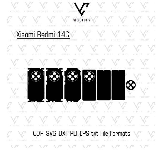 Xiaomi Redmi 14C Mobile Skin Template