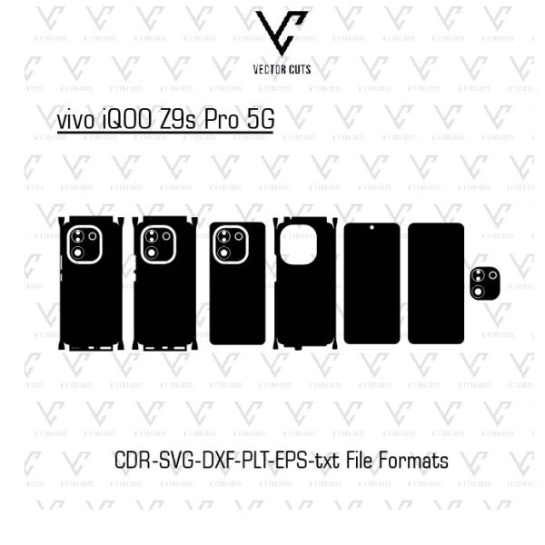 vivo iQOO Z9s Pro 5G Mobile Skin Template