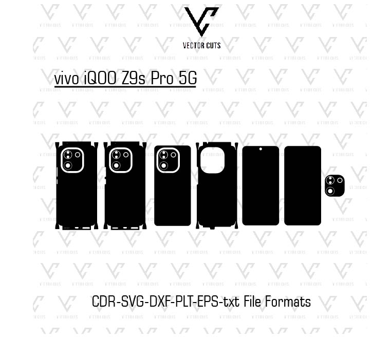 vivo iQOO Z9s Pro 5G Mobile Skin Template