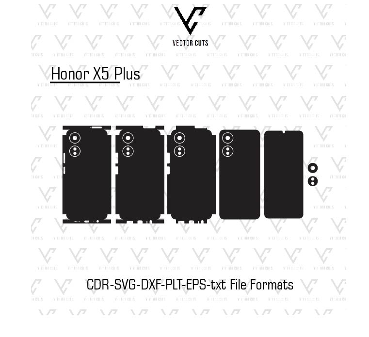 Honor X5 Plus Mobile Skin Template