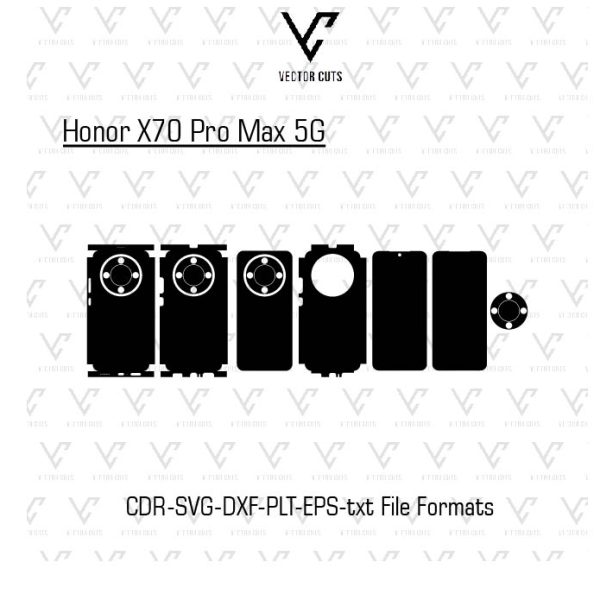 Honor X70 Pro Max 5G Mobile Skin Templates