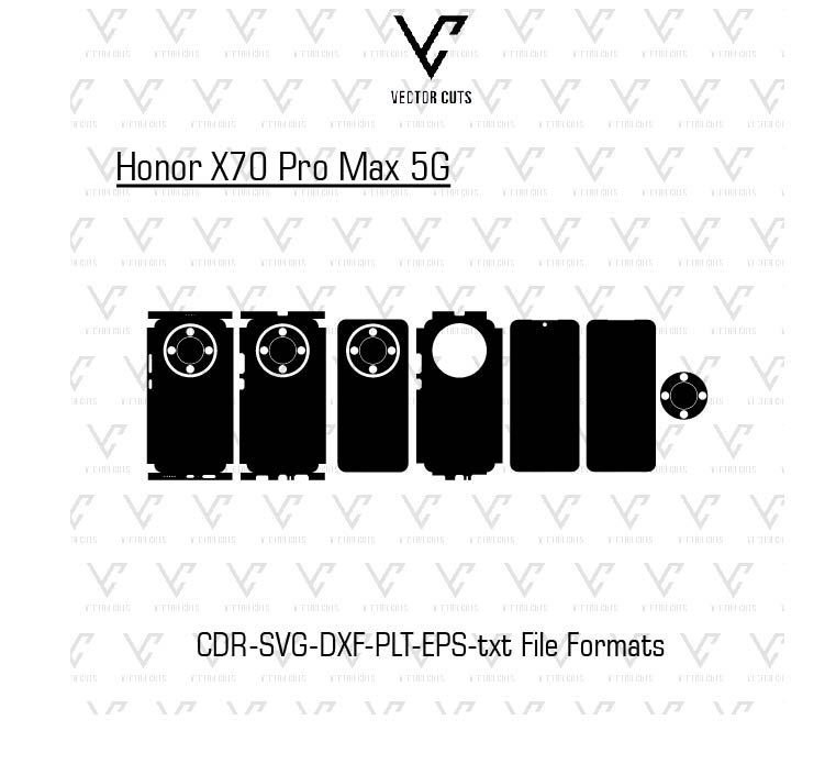 Honor X70 Pro Max 5G Mobile Skin Templates