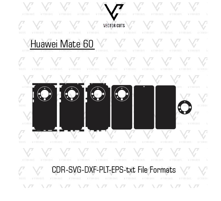 Huawei Mate 60 Mobile Skin Template