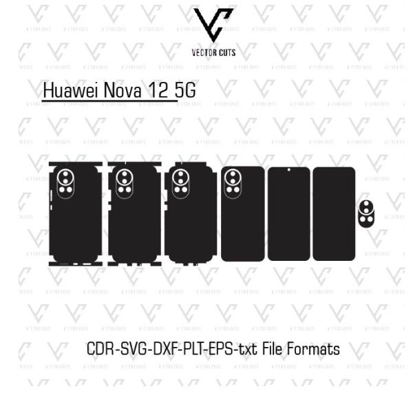 Huawei Nova 12 5G Mobile Skin Template