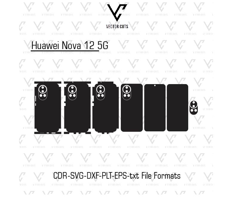Huawei Nova 12 5G Mobile Skin Template