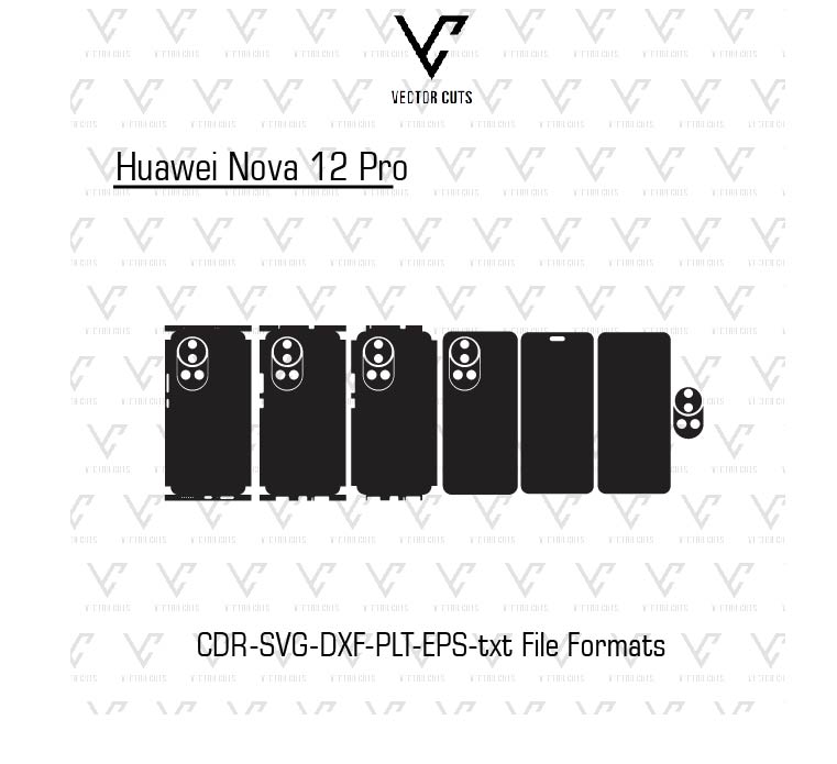 Huawei Nova 12 Pro Mobile Skin Template