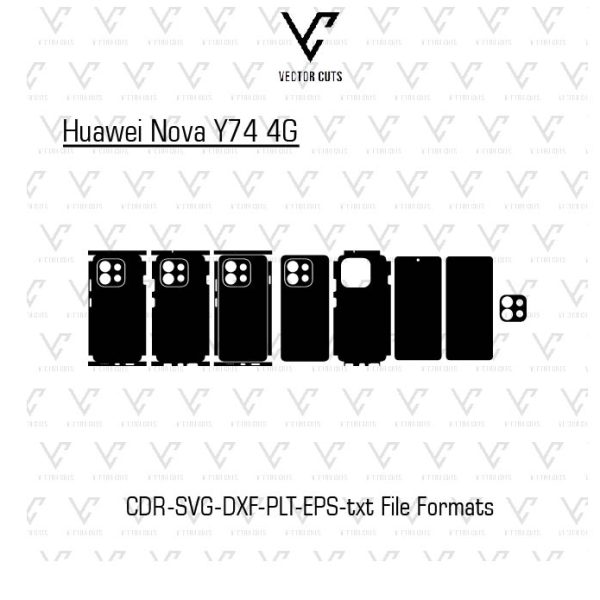 Huawei Nova Y74 4G Mobile Skin Template