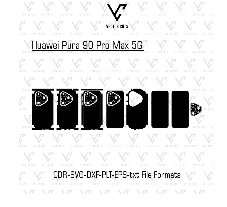 Huawei Pura 90 Pro Max 5G Mobile Skin Template