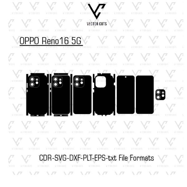 OPPO Reno16 5G Mobile Skin Template