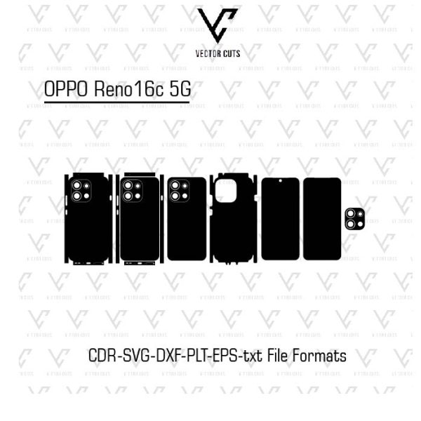 OPPO Reno16c 5G Mobile Skin Template