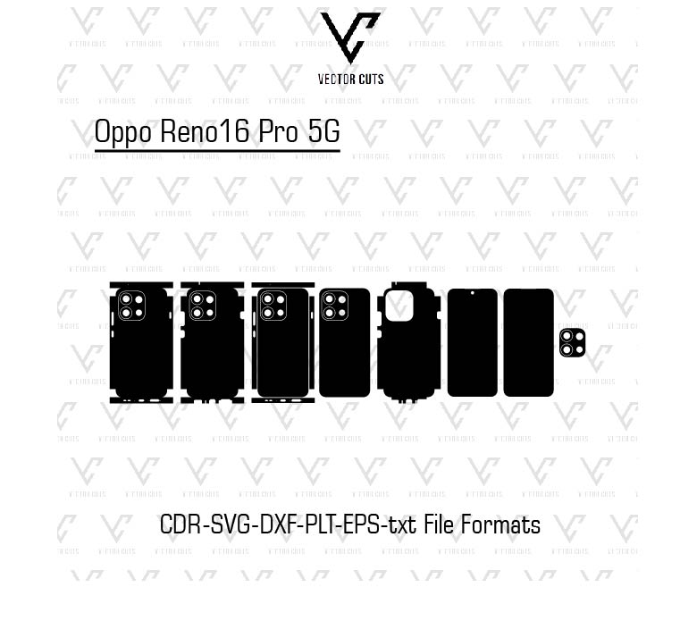 Oppo Reno16 Pro 5G Mobile Skin Template