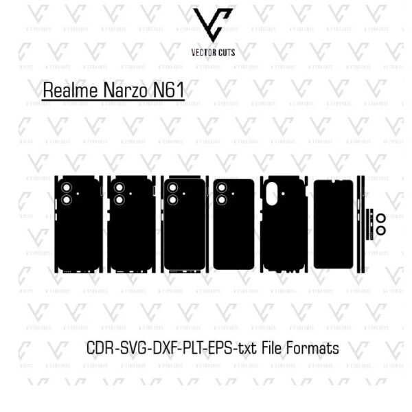 Realme Narzo N61 Mobile Skin Template