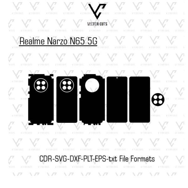 Realme Narzo N65 5G Mobile Skin Template
