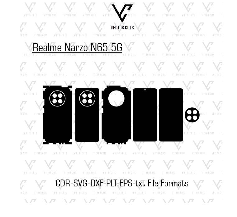 Realme Narzo N65 5G Mobile Skin Template