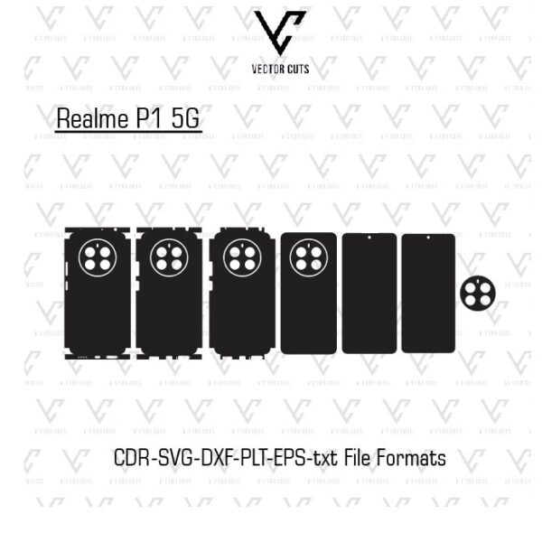 Realme P1 5G Mobile Skin Template