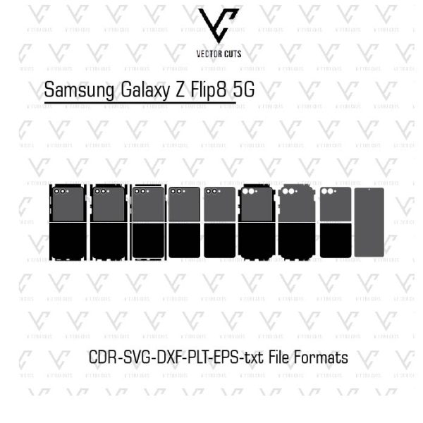 Samsung Galaxy Z Flip8 5G Mobile Skin Template